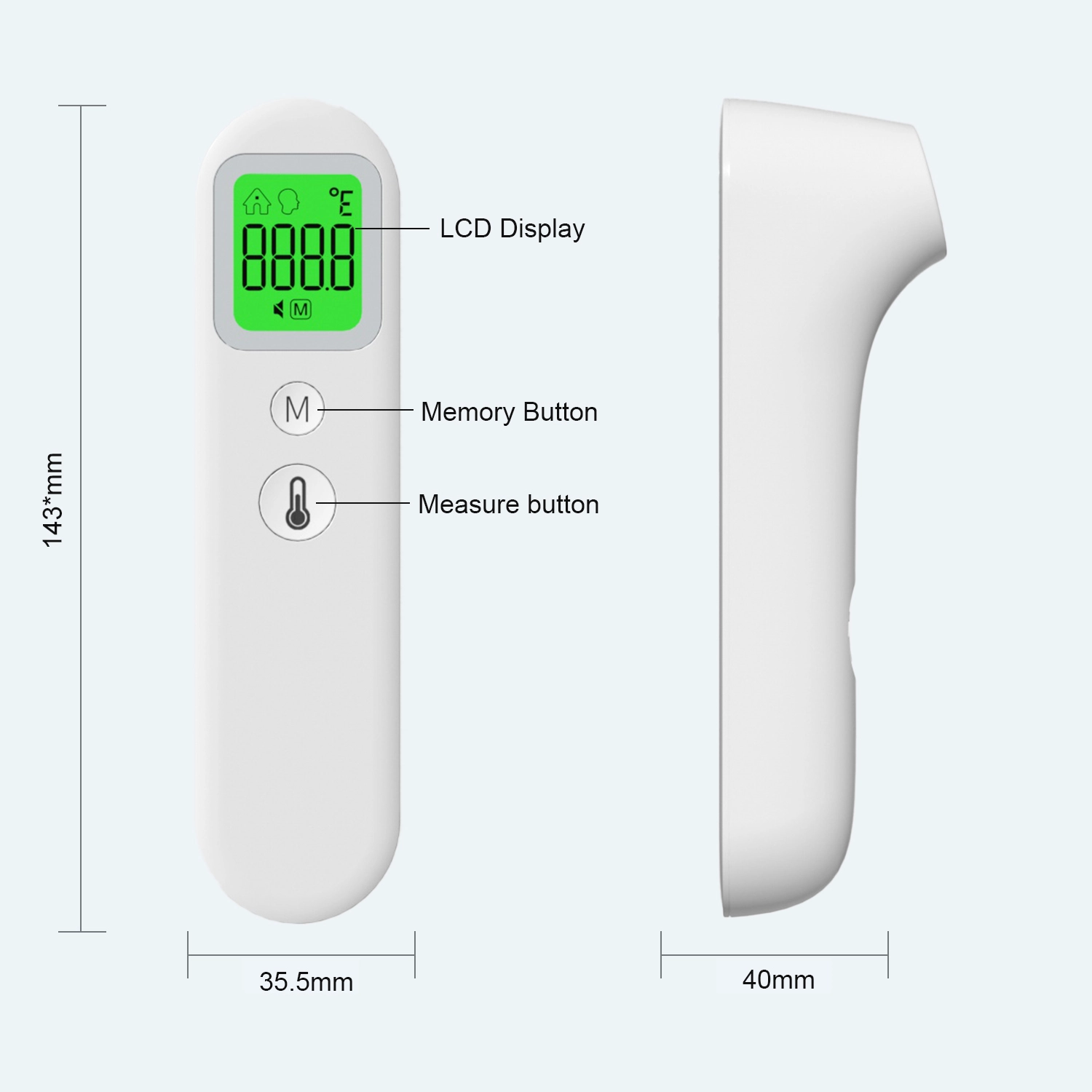 China Forehead Thermometer Factory, China Non Contact Thermometer Factory, Non Contact Thermometer Manufacturer, FC-IR213