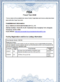 FDA Certificate