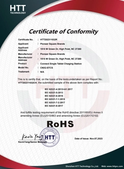 RoHS Certificate