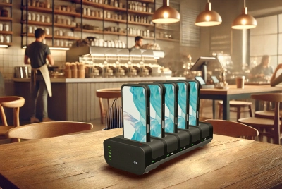 Wireless Pogo Pin Charging Dock voor retail POS Systems & Tablets - Fast & Rustiable Laying Solution Wireless Pogo Pin Charging Dock voor retail POS Systems & Tablets - Fast & Rustiable Laying Solution