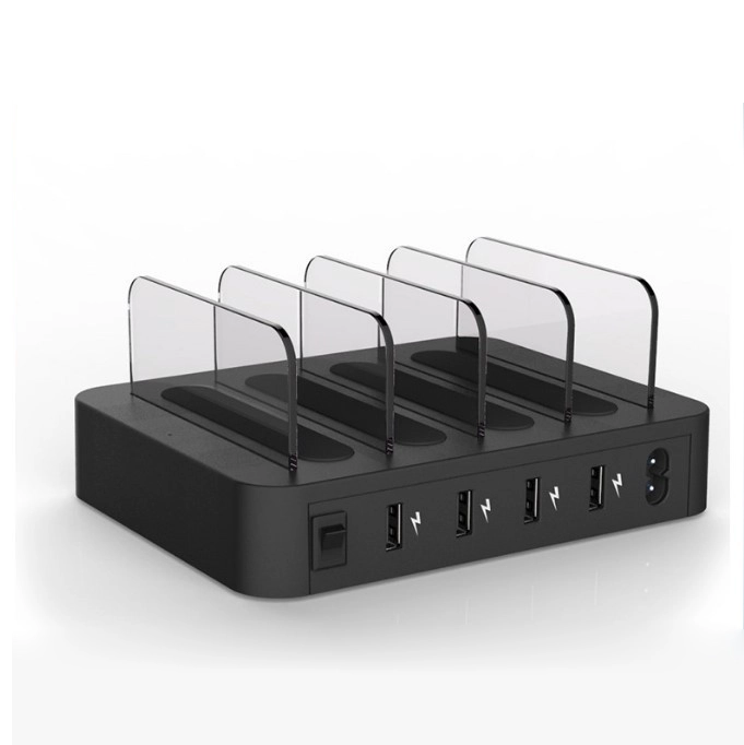 China 4 portas USB A 5V 2.4A Estação de carregamento - carregador de várias portas eficiente para eletrônicos e dispositivos fabricante
