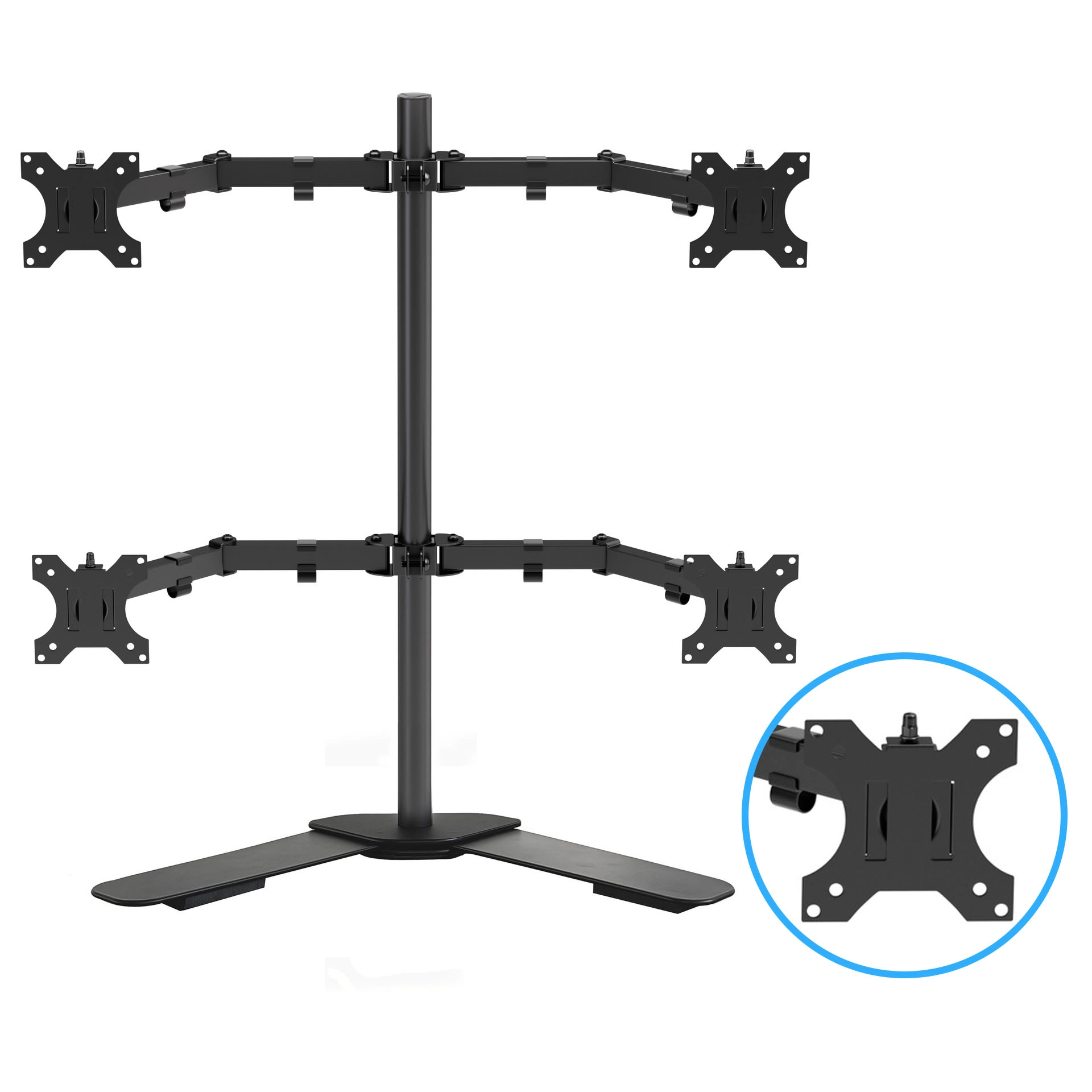 China Universal Adjustable Tablet POS Stand with PIN Pad Holder – Dual-Structure Design for iPad & Android Tablets | Rotatable & Lockable POS Mount for Retail & Restaurant Checkout - COPY - w4pm01 fabricante
