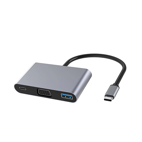 China 3-in-1 USB-C Hub Docking Station-4K HDMI-uitgang, USB 3.0-poorten en 100W PD-oplaad-OEM-fabrikant in China fabrikant