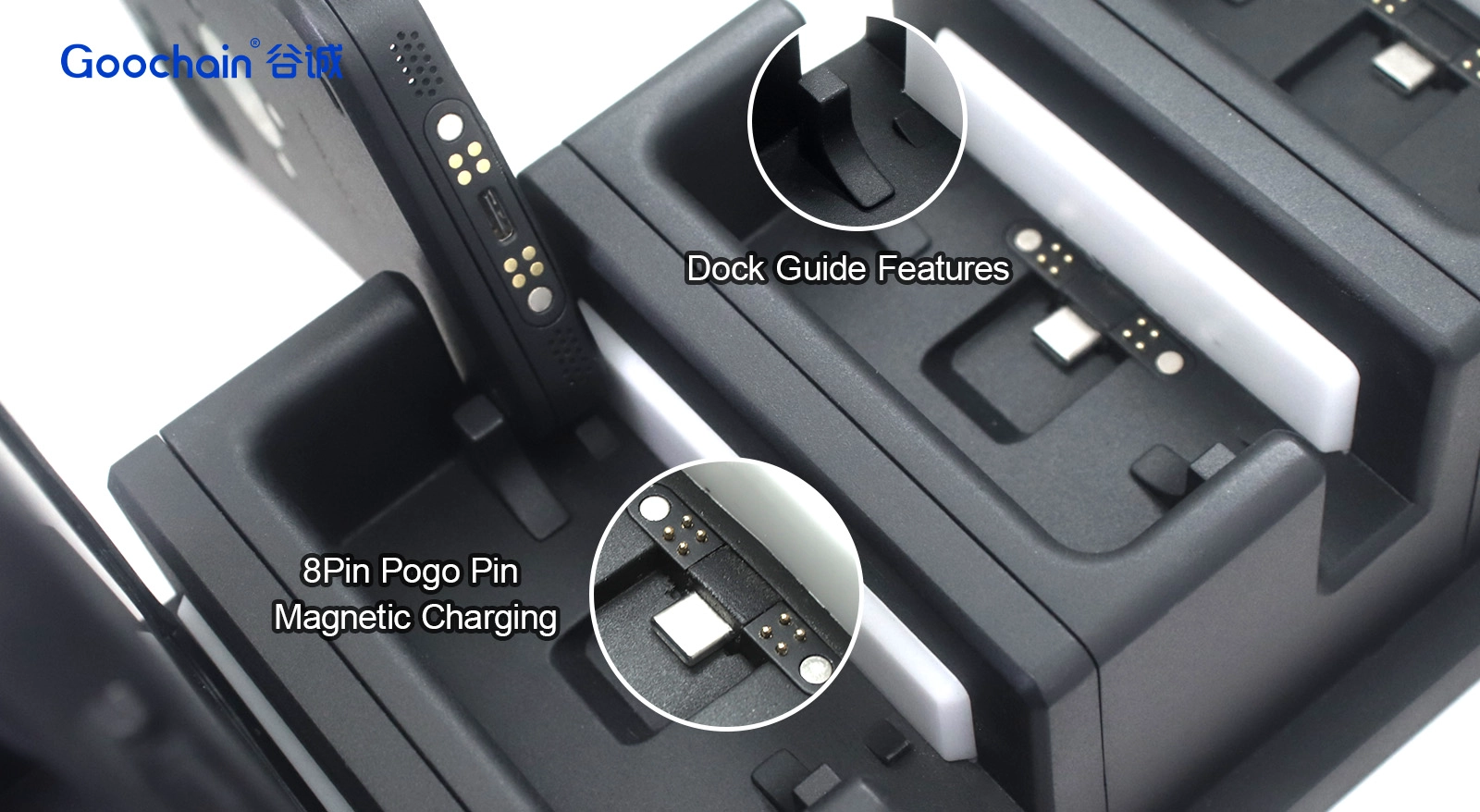 Magnetic Alignment or Mechanical Guidance for a Pogo Pin Dock?