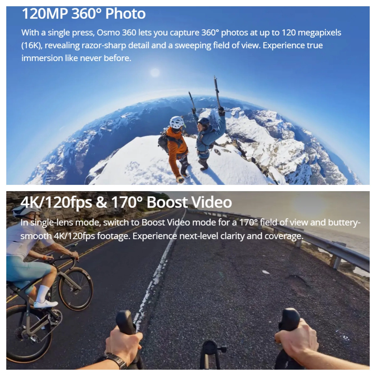 Toptan DJI Osmo 360 Macera Kombo 8K 360° Kamera Kiti