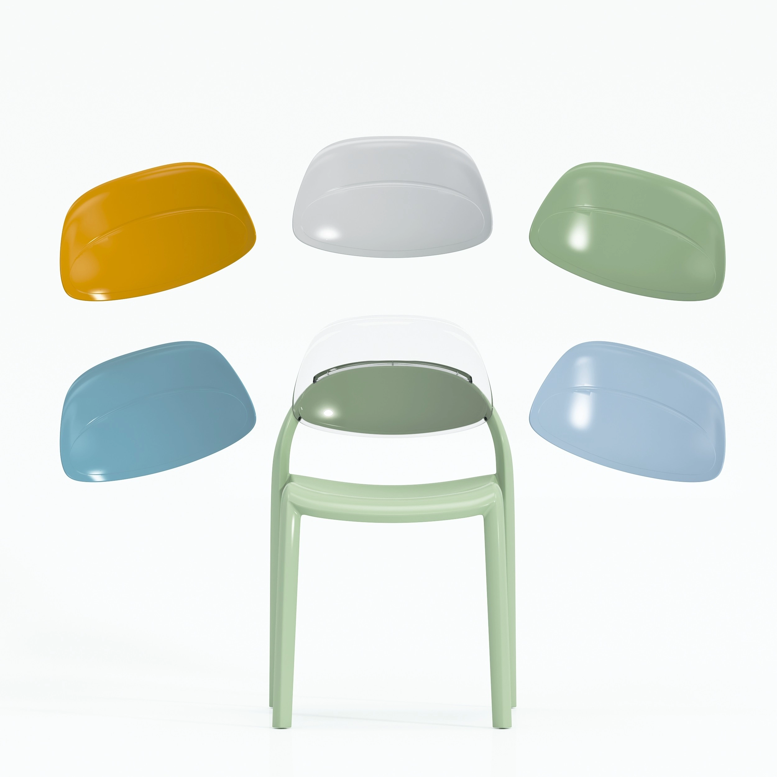 colorful School plastic chair supplier China - LP-2010
