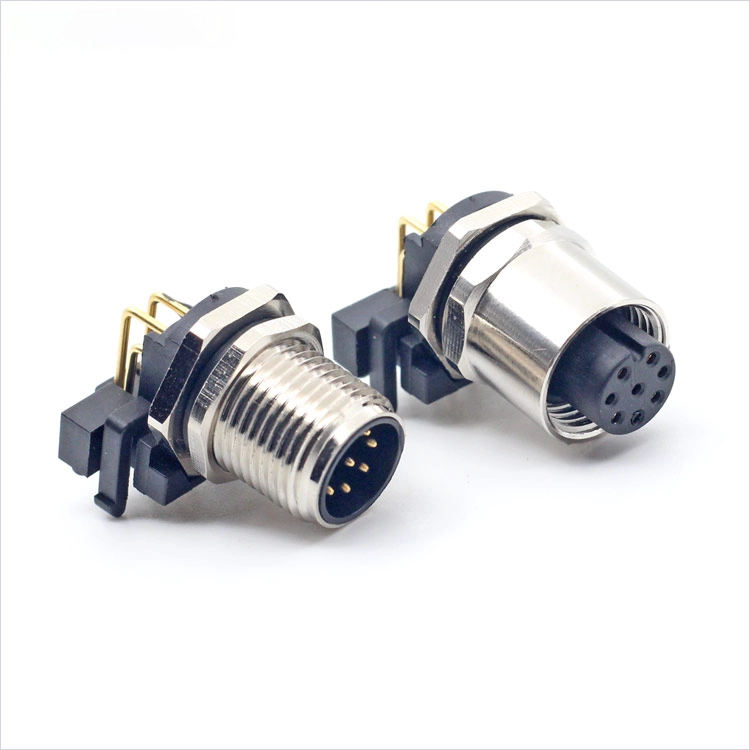 M12 8 pin male to female right angle cables