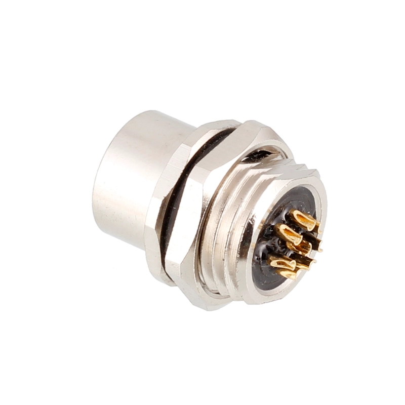 M12 Feminino Feminino 3 4 5 6 8 12 17 PIN SOCKET