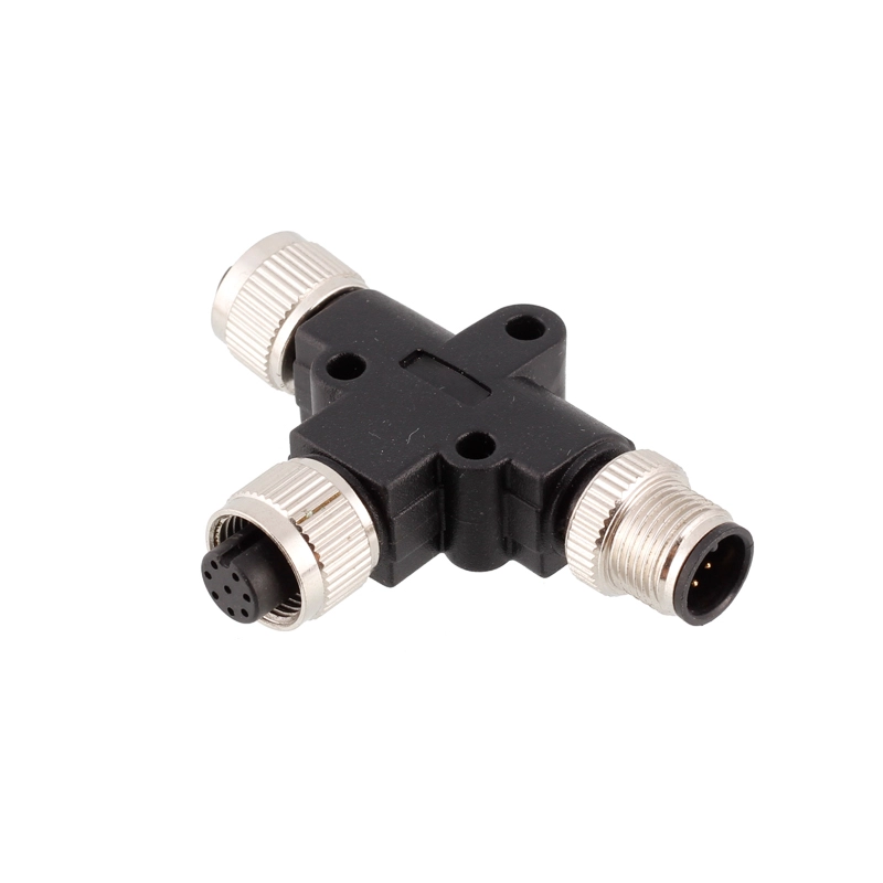 M12 2 3 4 5 6 8 T-Splitter-Stecker