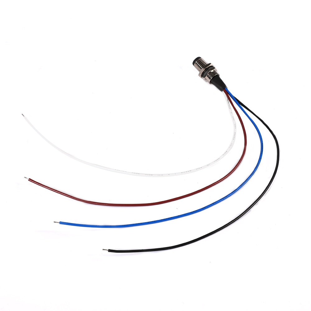 4-poliger M8-Stecker für Frontplattenmontage, Kabel 0,3 m