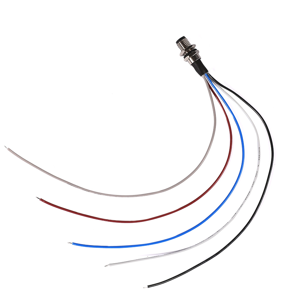 4-poliger M8-Stecker für Frontplattenmontage, Kabel 0,3 m