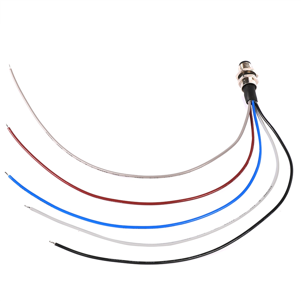 4-poliger M8-Stecker für Frontplattenmontage, Kabel 0,3 m
