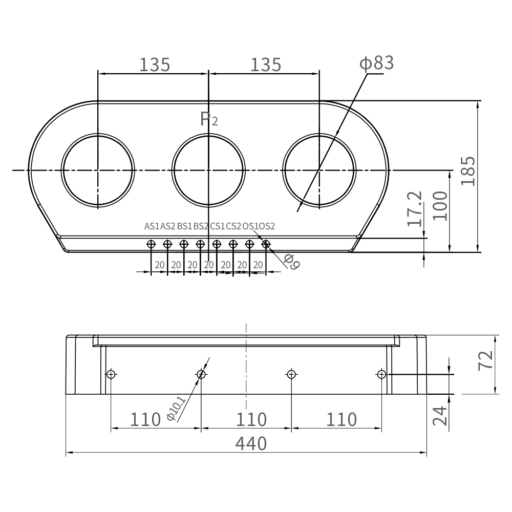 China LSY135-Φ83-H70 Current Transformer Specifications and Dimensions manufacturer