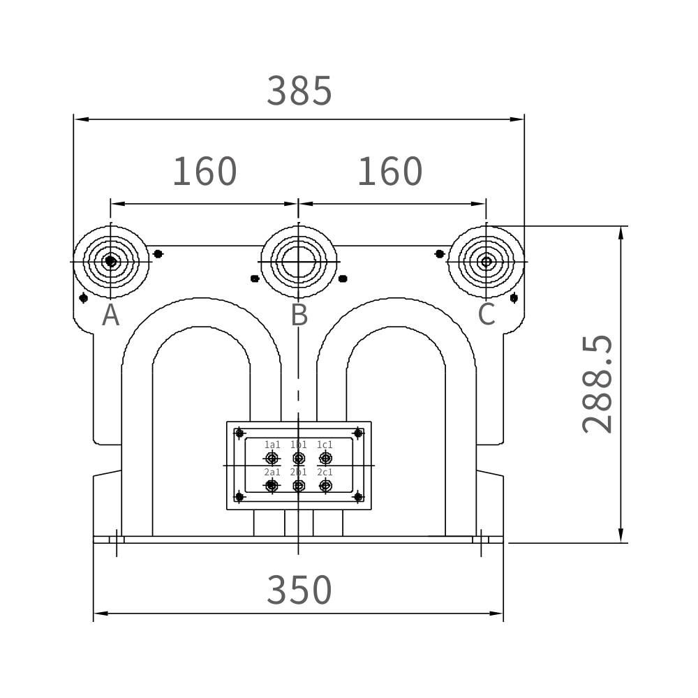 JSZV16-10R Three-phases Three-poles Voltage Transformer for RMU