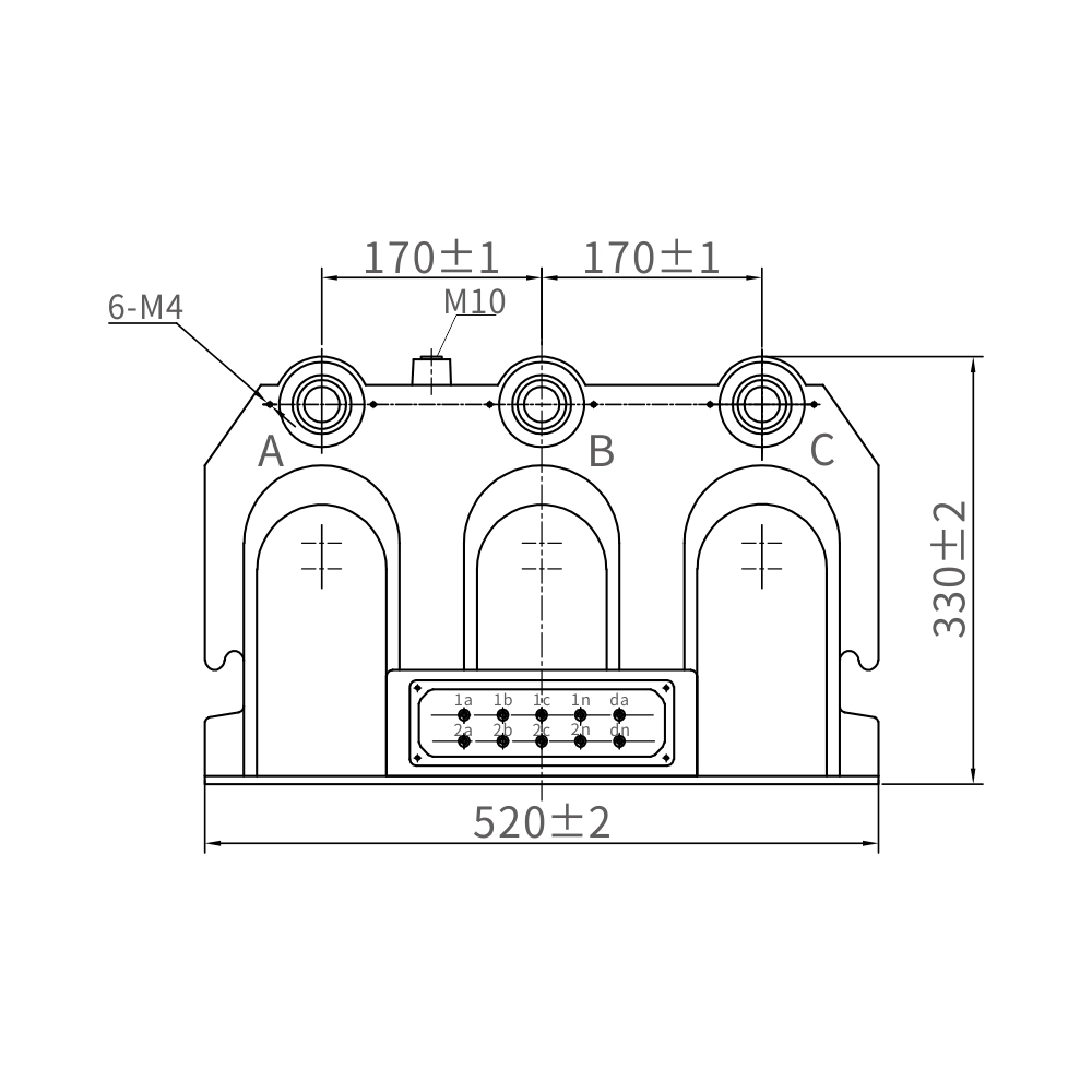 JSZY-10R Three-Phase Four-Poles Voltage Transformer