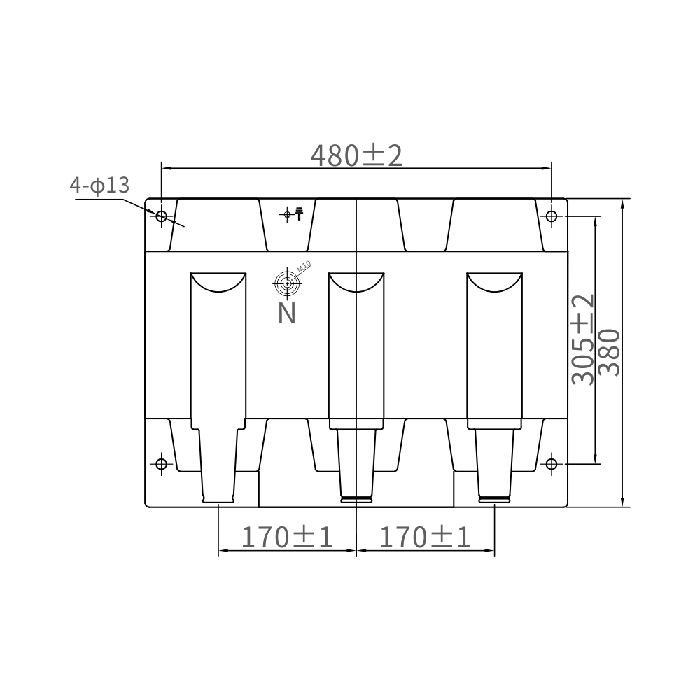 JSZY-10R Three-Phase Four-Poles Voltage Transformer