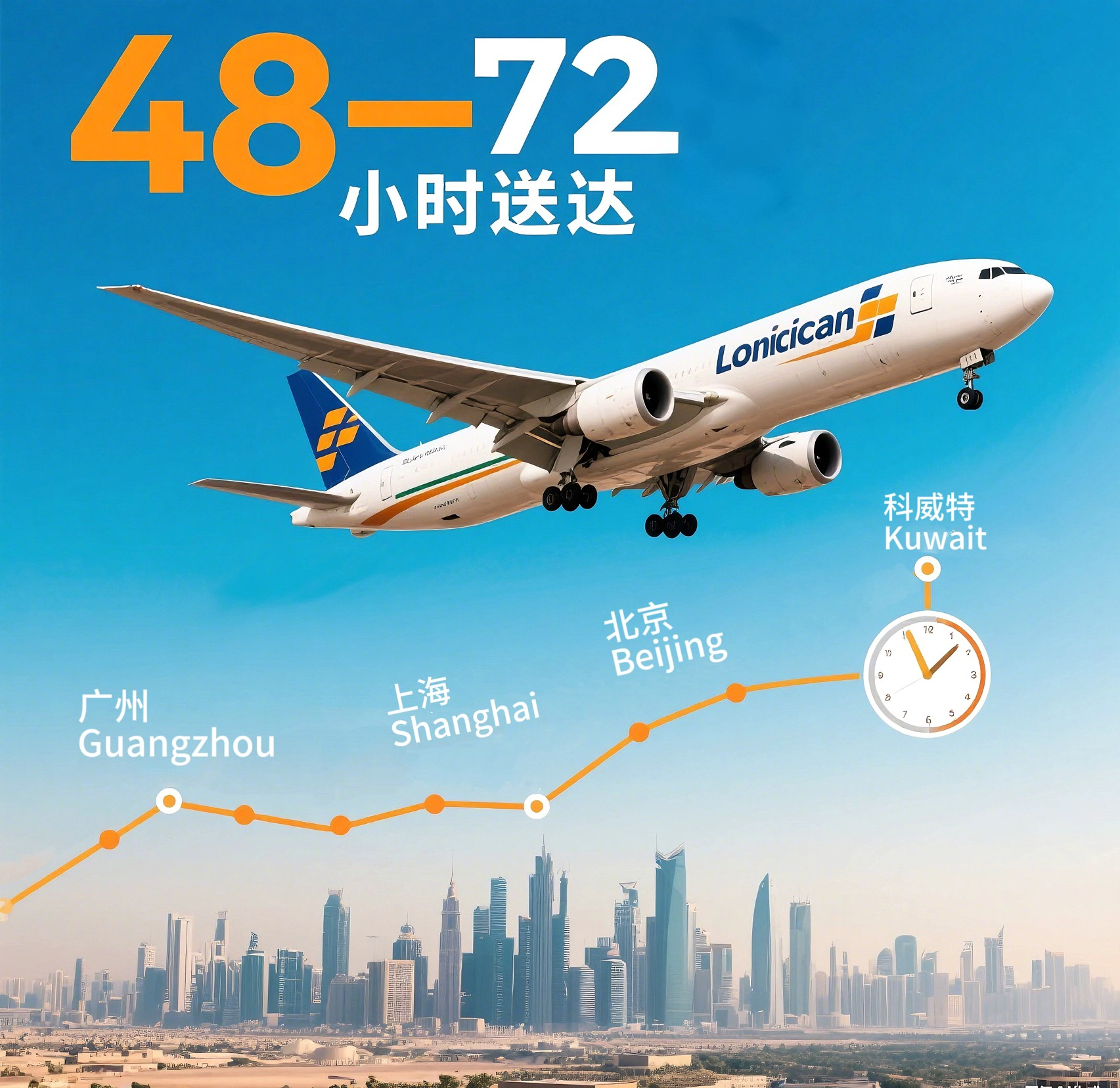 China to Kuwait Air Express