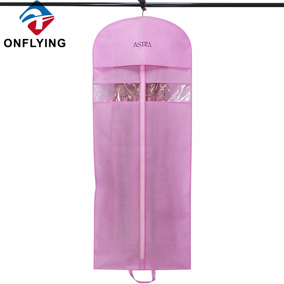 Klares PVC -Fenster Langes Hochzeitskleid -Kleidungsstücktaschen Custom Logo Factory China