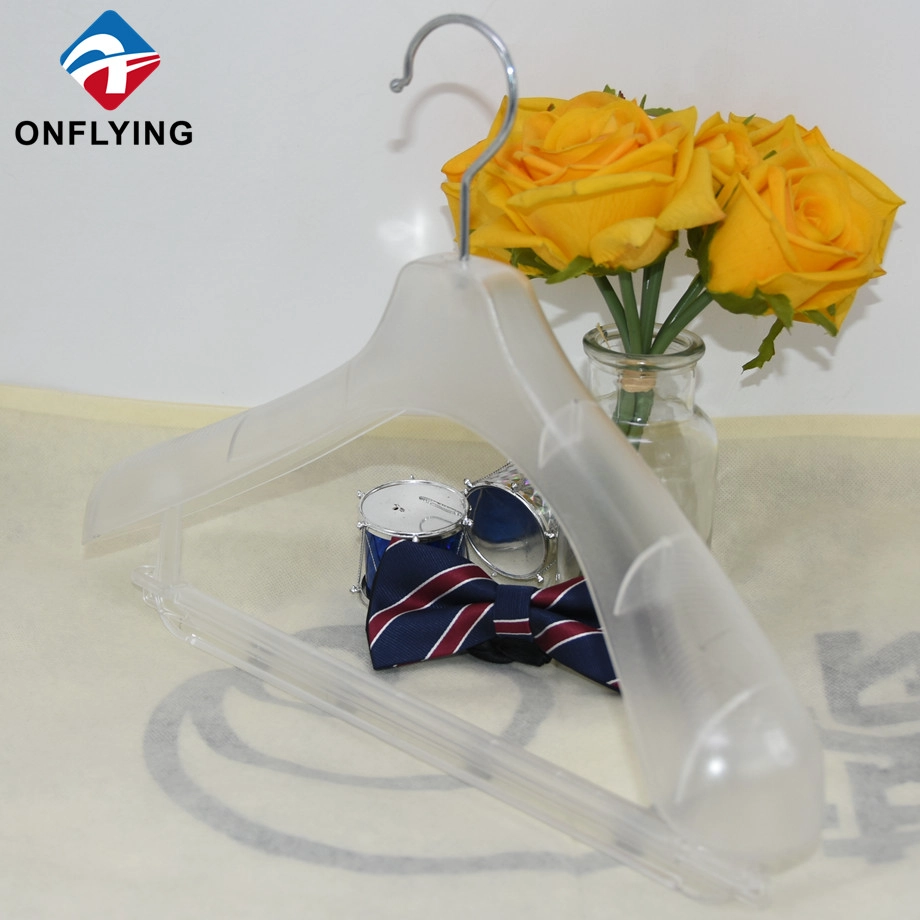 Großer Kleidungsstück Anzug klar Plastik Frauenkleidung Kleiderbügel Fabrik China