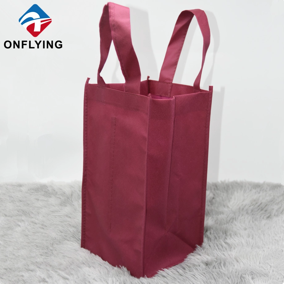 High Quality Non Woven Tote Packaging Wine Bags Factory Manufacturer