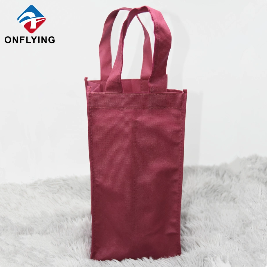 High Quality Non Woven Tote Packaging Wine Bags Factory Manufacturer