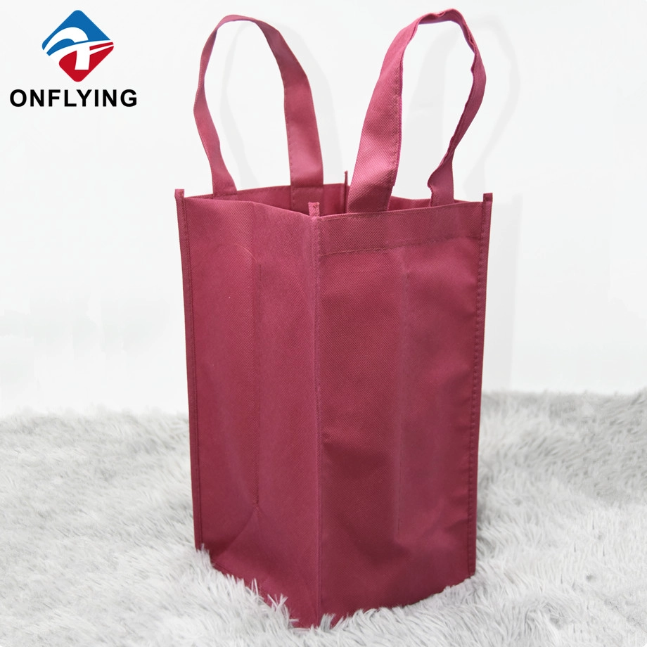 High Quality Non Woven Tote Packaging Wine Bags Factory Manufacturer