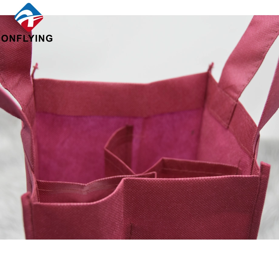 High Quality Non Woven Tote Packaging Wine Bags Factory Manufacturer