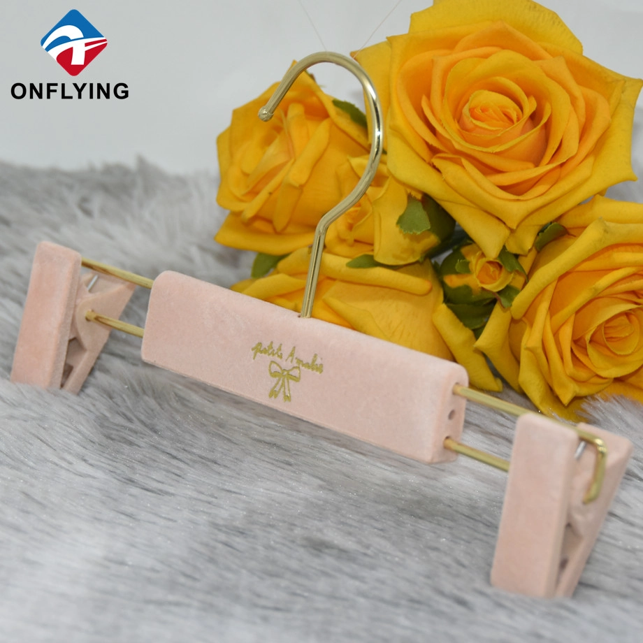 China Display Skirt Children Custom Pink Velvet Pants Kids Hanger China Manufacturer manufacturer