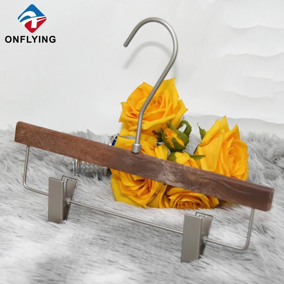 China Antique Custom Imitated Wood Pants Plastic Resin Clothes Hangers Factory Supplier manufacturer