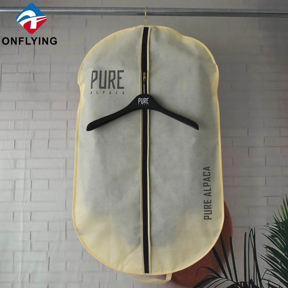 Custom Creamy Coat Non-woven Clothing Cover China Factory