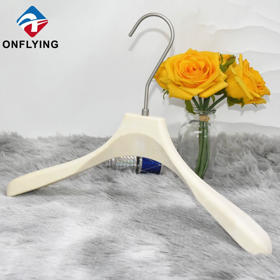 Anti-slip Custom Garment Jacket Plastic Resin Coat Hanger Factory Supplier