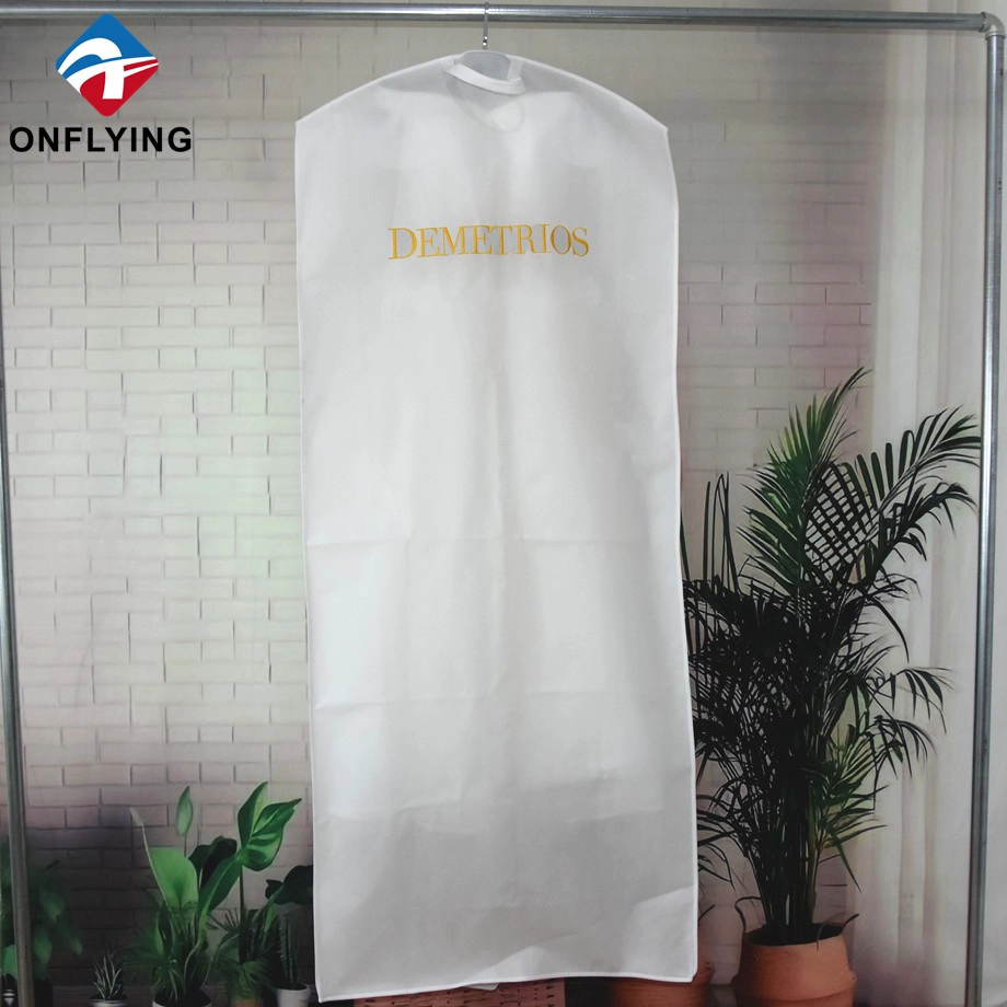 Storage Packaging White Wedding Dust Biodegradable Dress Bags Factory China