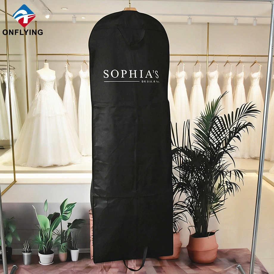 Dustproof Custom Private Aesthetic pink Wedding Dress bag Factory China