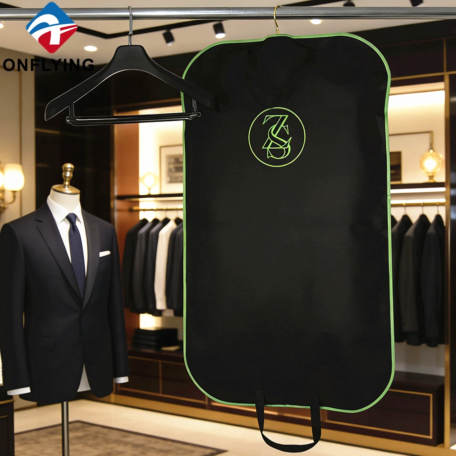China Men's Heavy-Duty Travel Dustproof Foldable Fashionable Oxford Suit Bag supplier China manufacturer