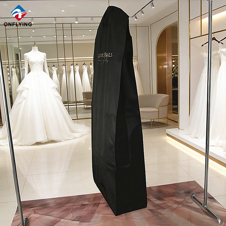 Premium Foldable Eco-friendly Storage Washable Black Garment Bag for Daily Storage manufacturer China - COPY - 1go9t1