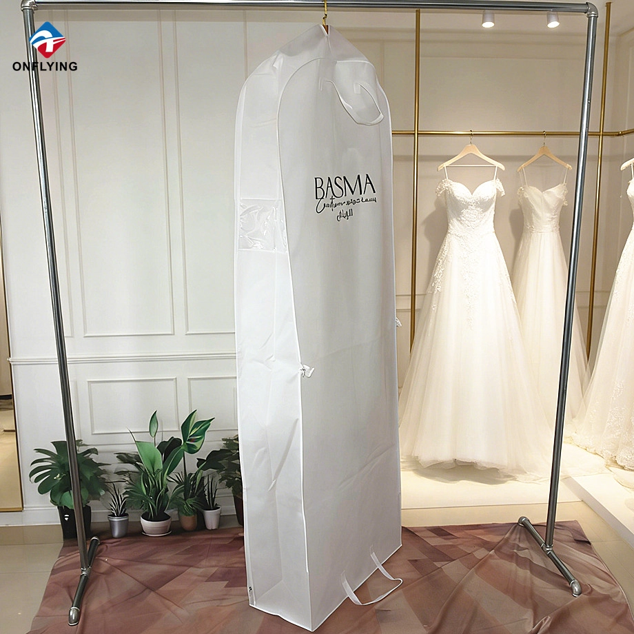 Breathable Non Woven Foldable Bridal Garment Bag with Gusset Factory China