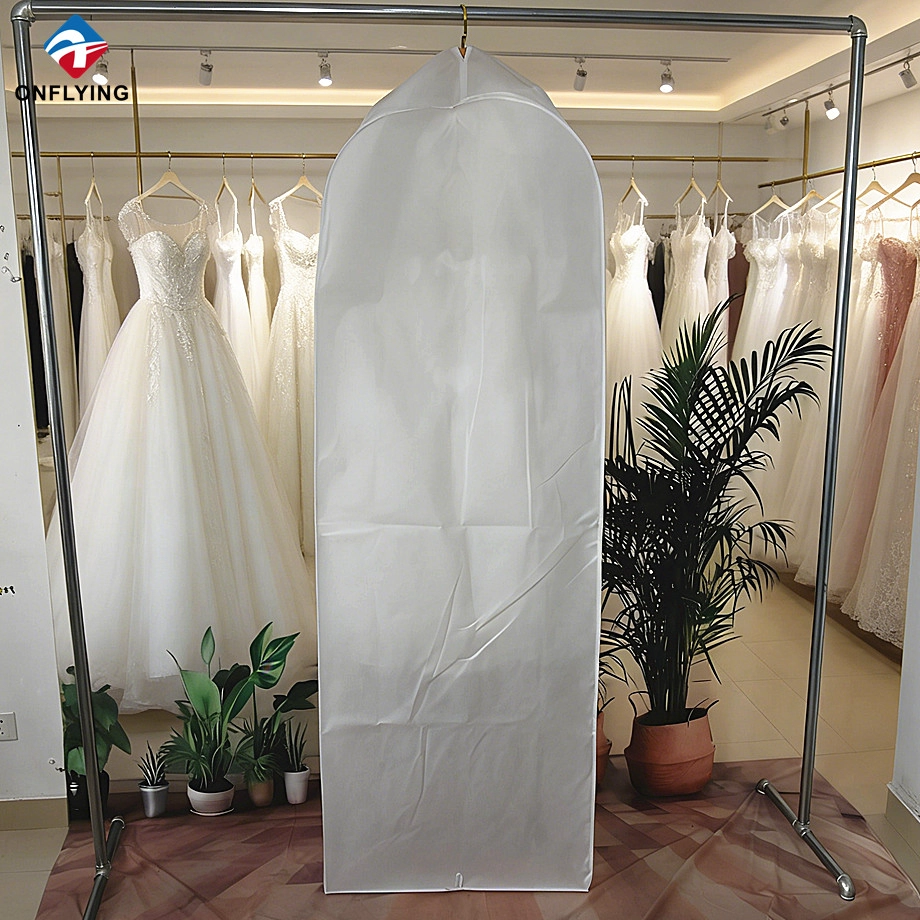 Breathable Non Woven Foldable Bridal Garment Bag with Gusset Factory China
