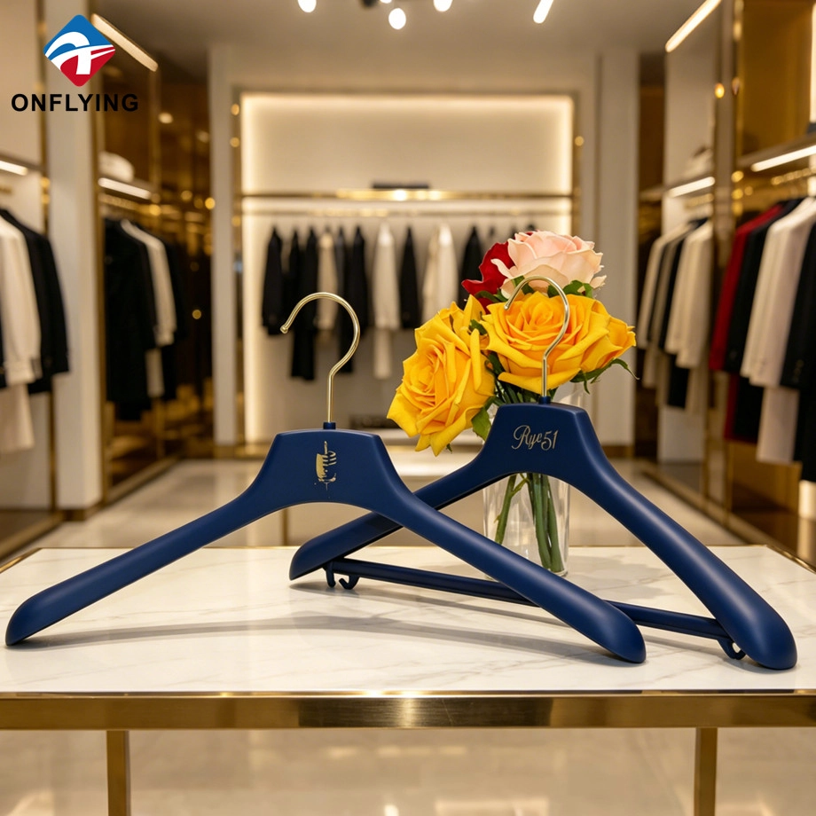 Recyclable Vintage Customized Rubber Coated Strong ABS Plastic Hanger for Suit Supplier China - COPY - tiwvrt