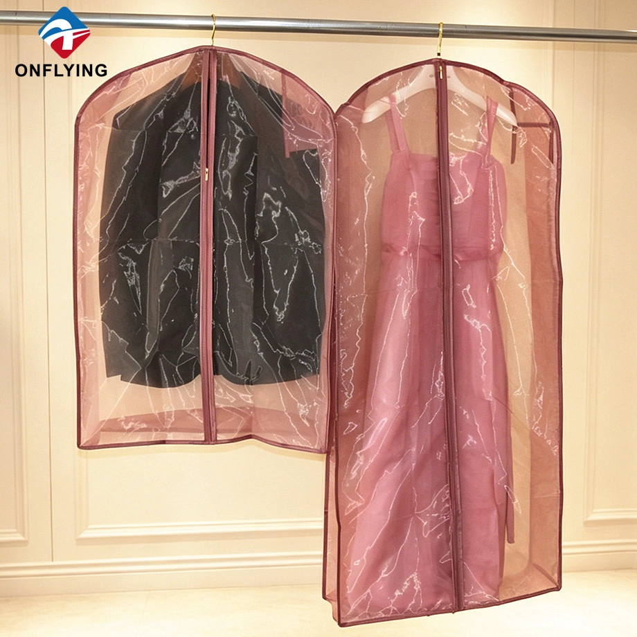 Eco-friendly High Quality Fabric Men's Suit Organza Garment Bag with Gusset Factory China - COPY - 59fuca