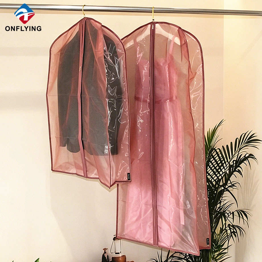 Eco-friendly High Quality Fabric Men's Suit Organza Garment Bag with Gusset Factory China - COPY - 59fuca