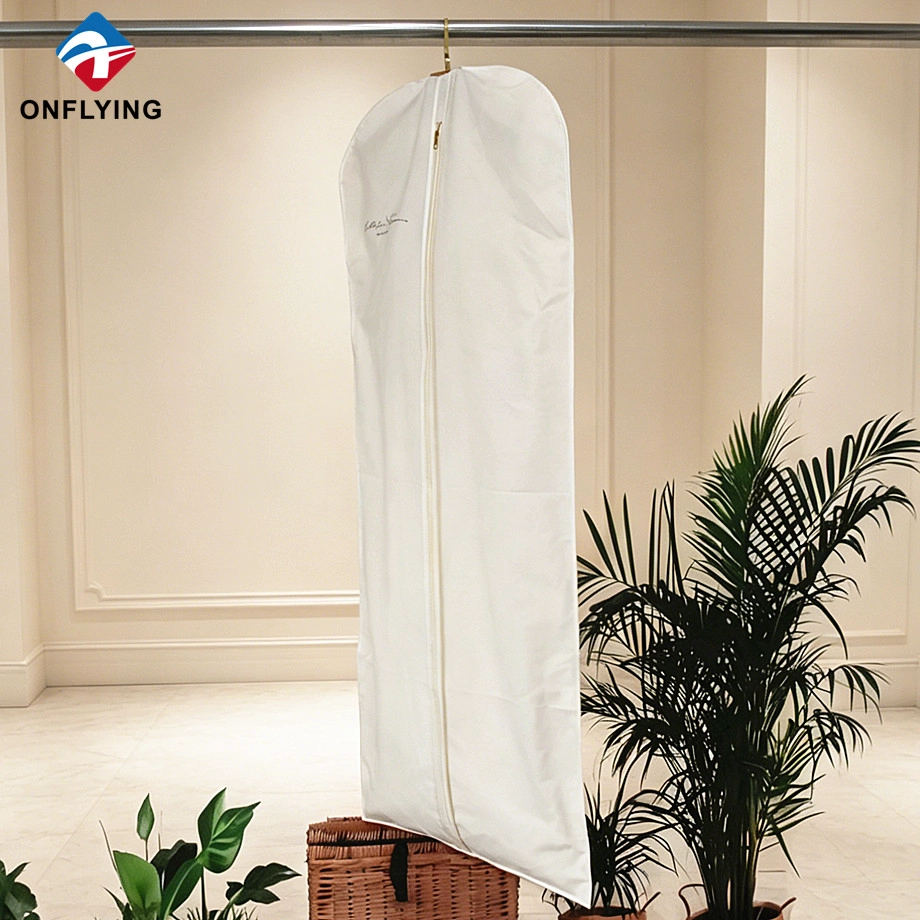 Proveedor de cubierta de algodón de vestido de ropa natural con logotipo personalizado de tienda nupcial elegante de gran venta China