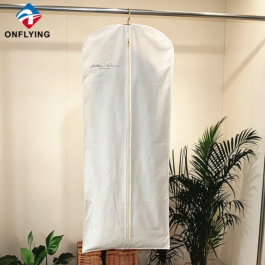 Proveedor de cubierta de algodón de vestido de ropa natural con logotipo personalizado de tienda nupcial elegante de gran venta China