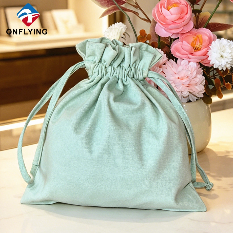 Drawstring Cotton Pouch Bag factory