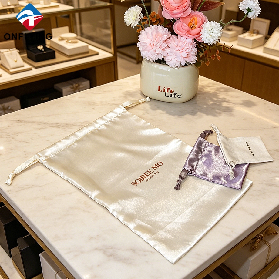 High Quality Drawstring Satin Bag manufacturer