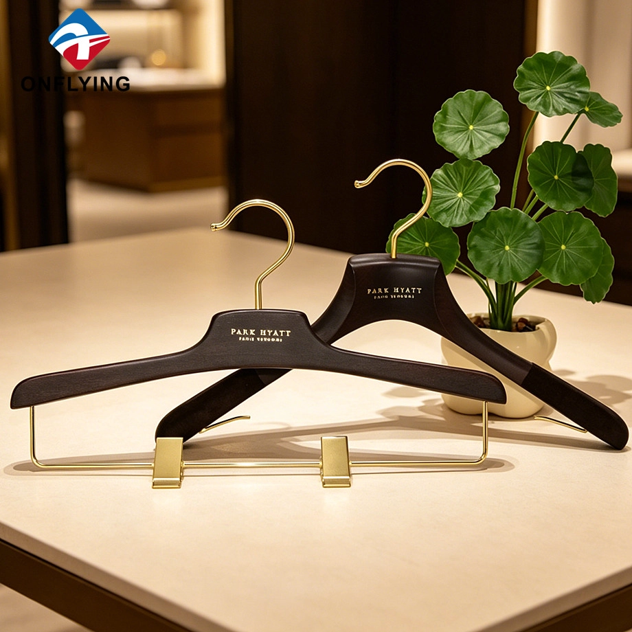 Coat Pants Wooden Hanger Set manufacturer