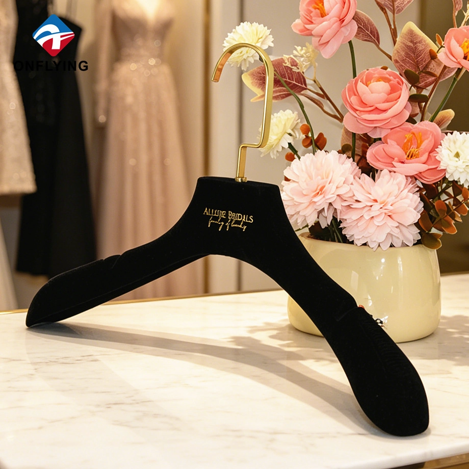 High quality Garment Dress Velvet Hanger manufacturer
