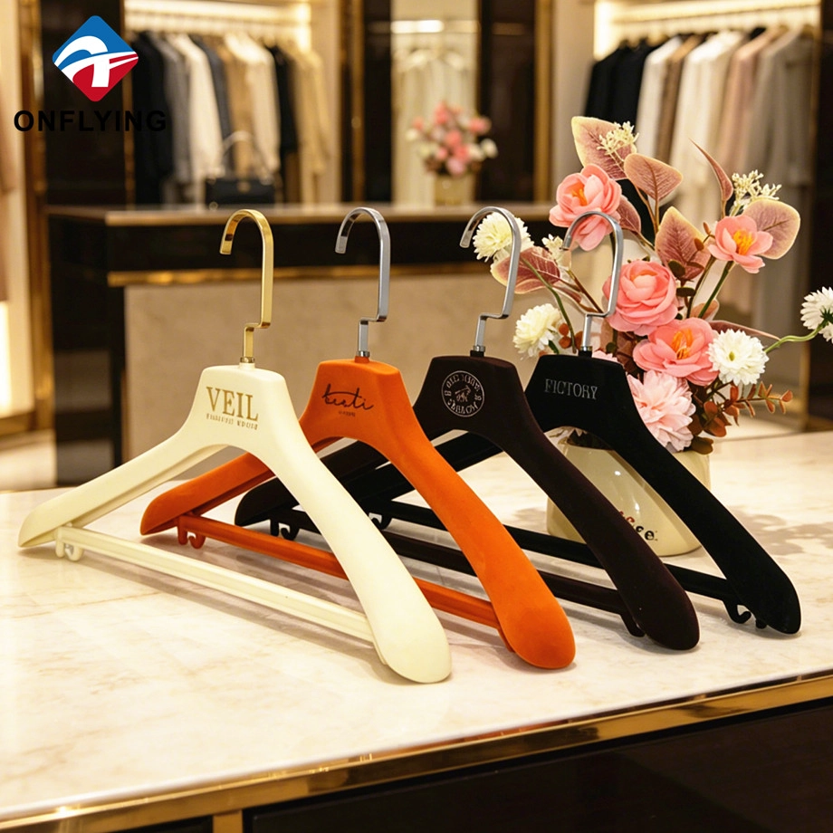 Colored Velvet Jacket Hanger Set factory