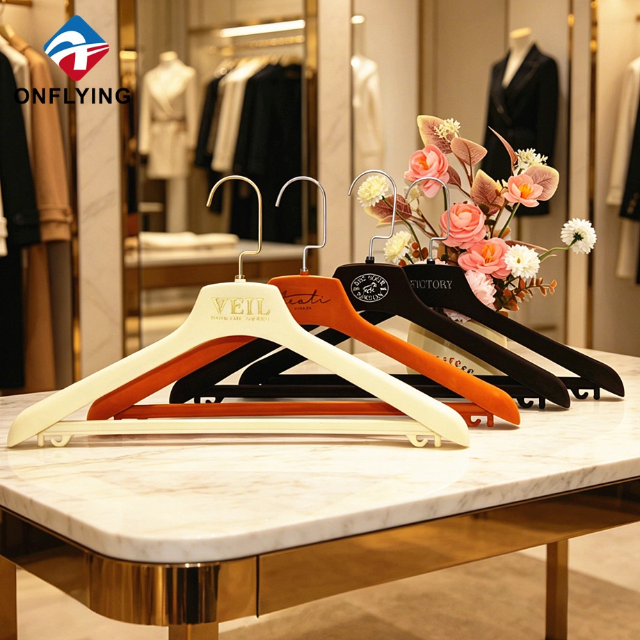 Colored Velvet Jacket Hanger Set factory