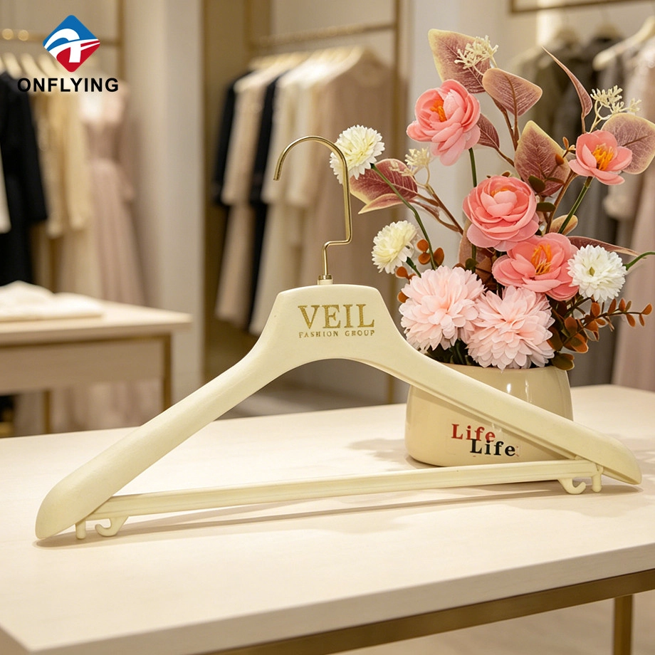 Creamy Velvet Jacket Hanger Factory