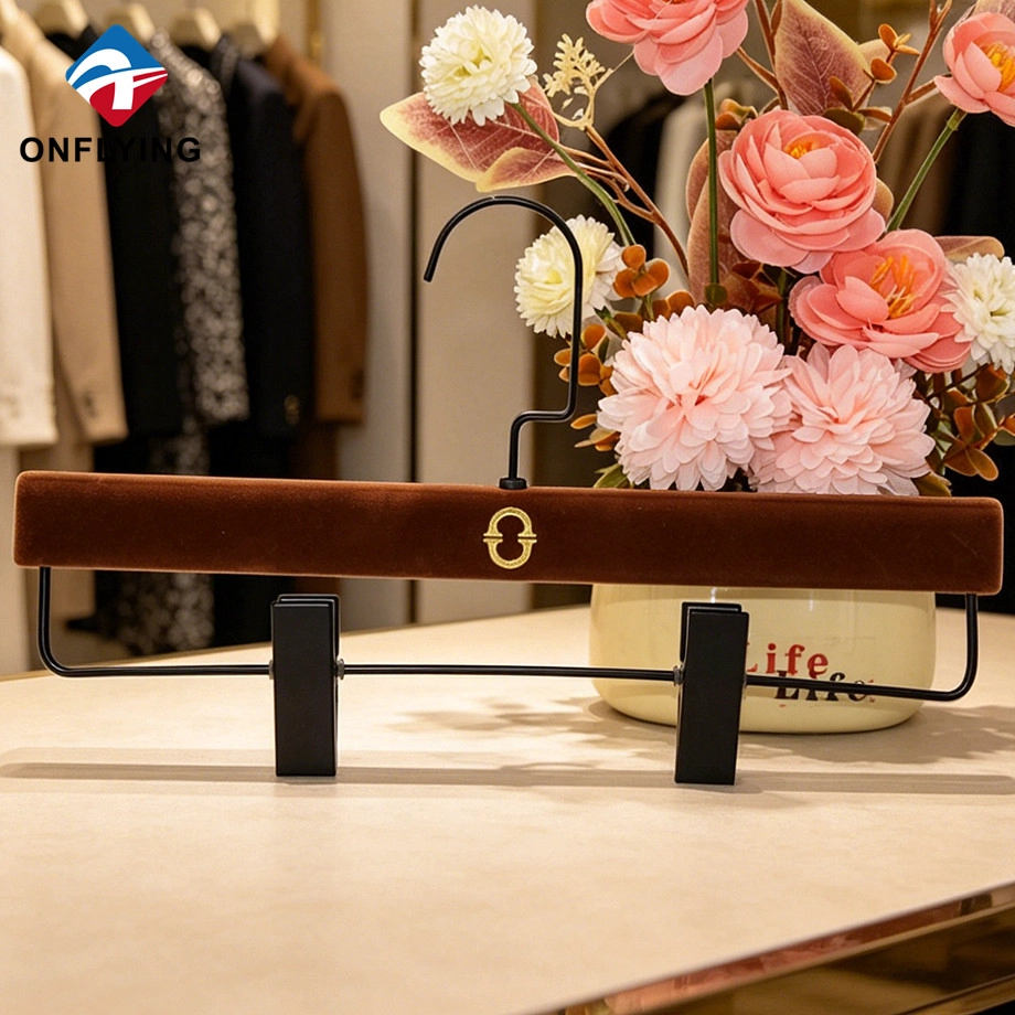 Flocked Velvet Pants Hanger factory